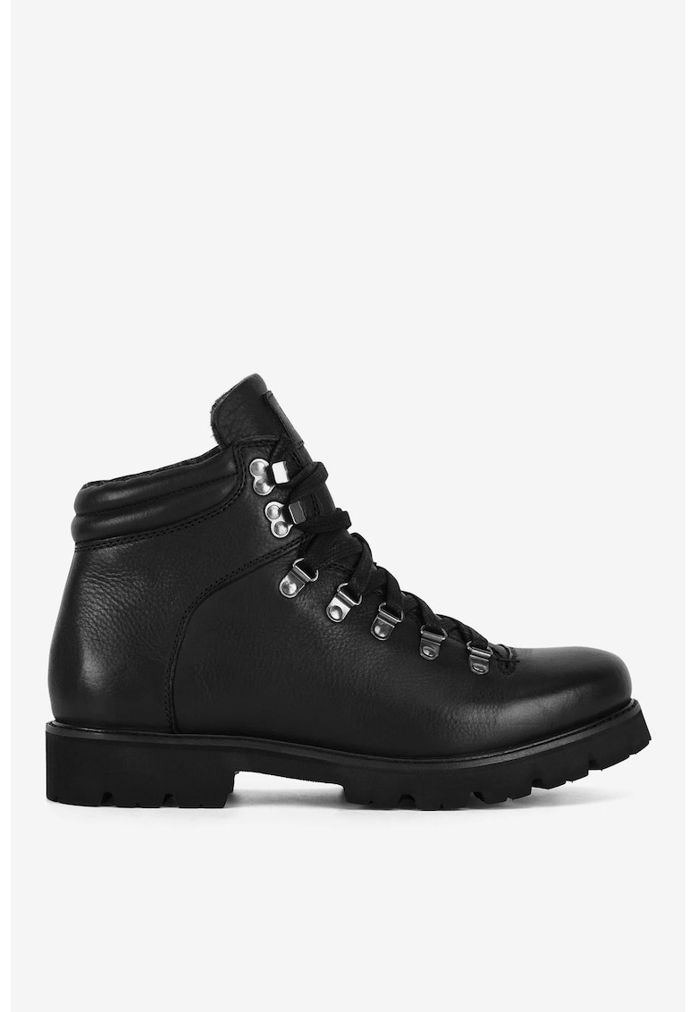 Ghete barbati 5905588941408 - Piele naturala - Negru - Negru