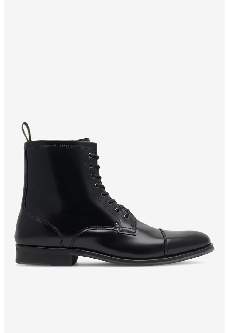 Ghete barbati 5905588077510 - Piele naturala - Negru - Negru