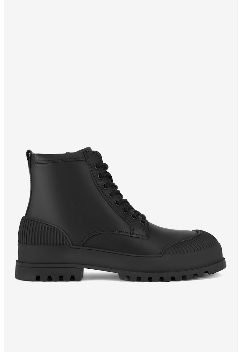 Ghete barbati 5903419652622 - Piele naturala - Negru - Negru