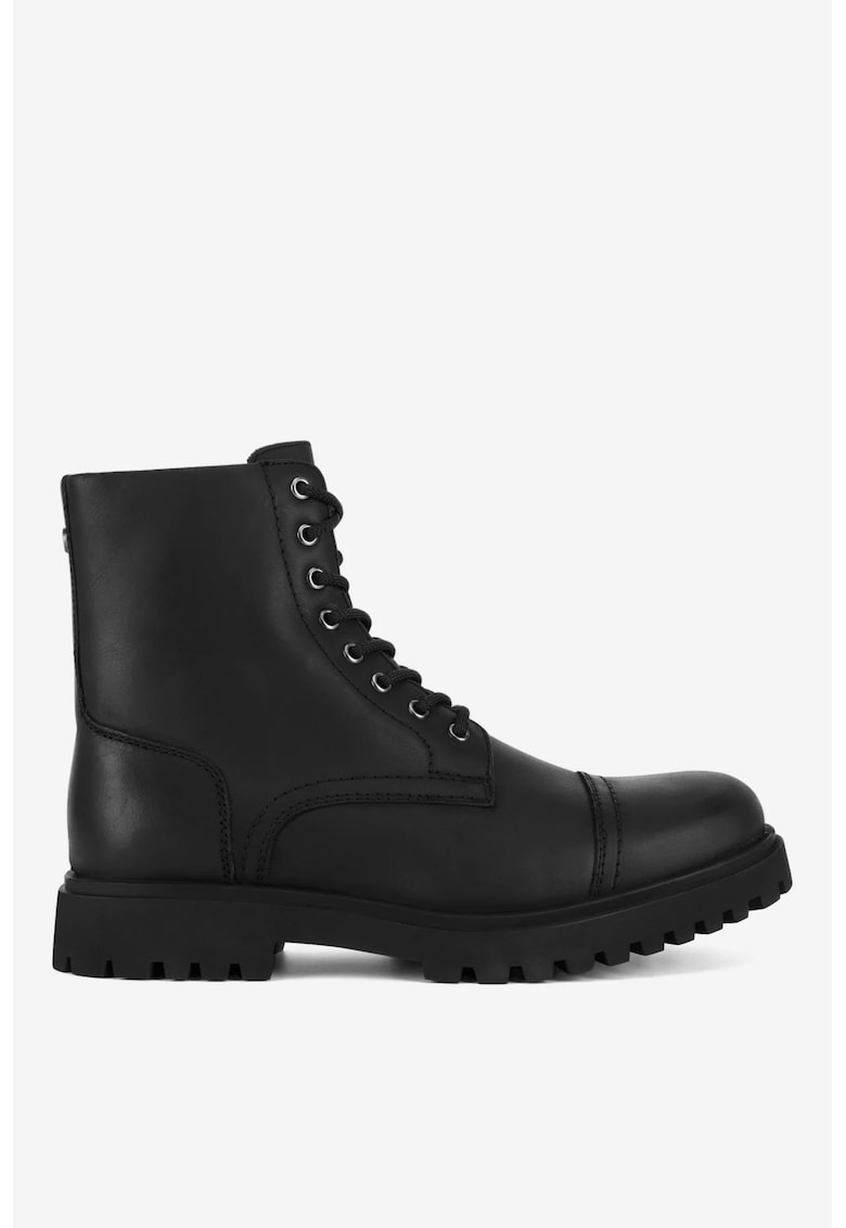 Ghete barbati 5903419652240 - Piele naturala - Negru - Negru