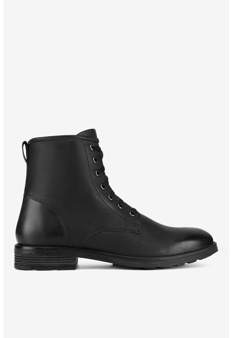 Ghete barbati 5903419771606 - Piele naturala - Negru - Negru