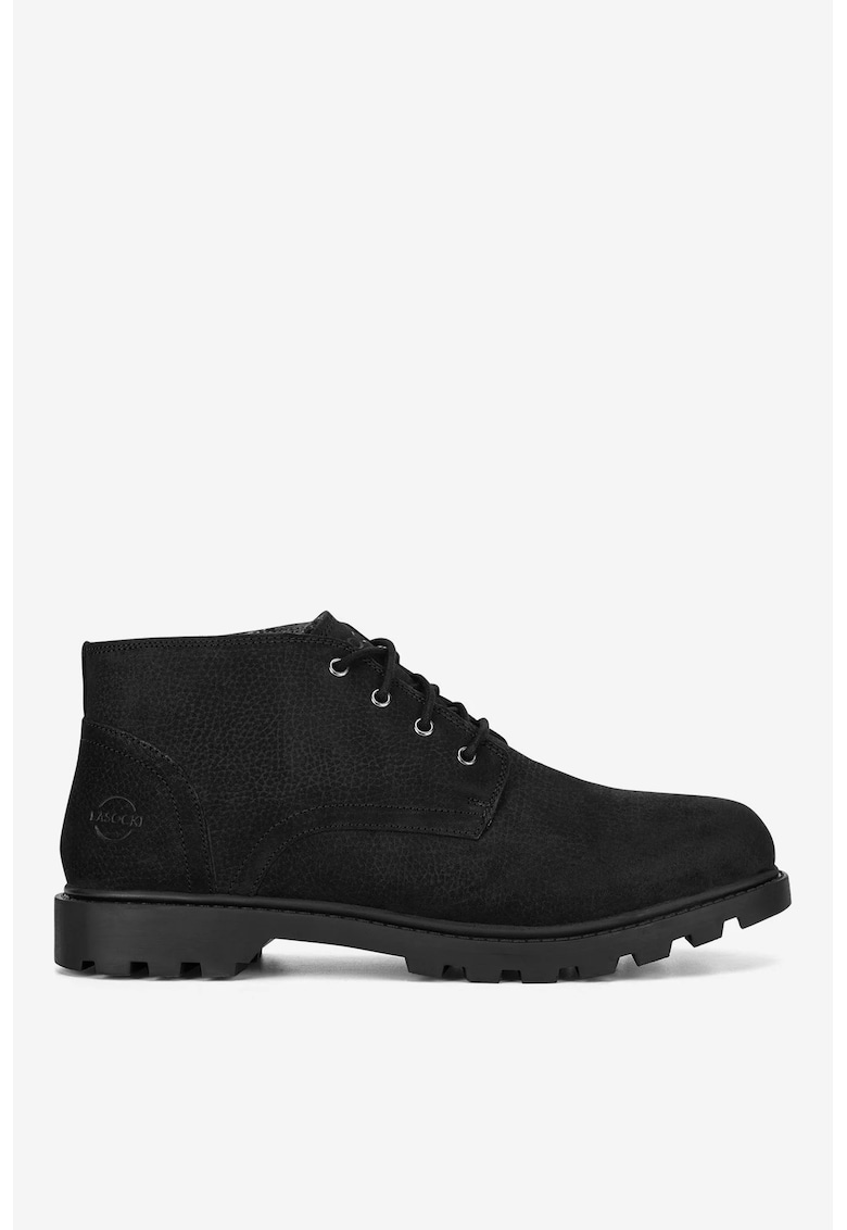 Ghete barbati 5905588764809 - Piele nabuc - Negru - Negru