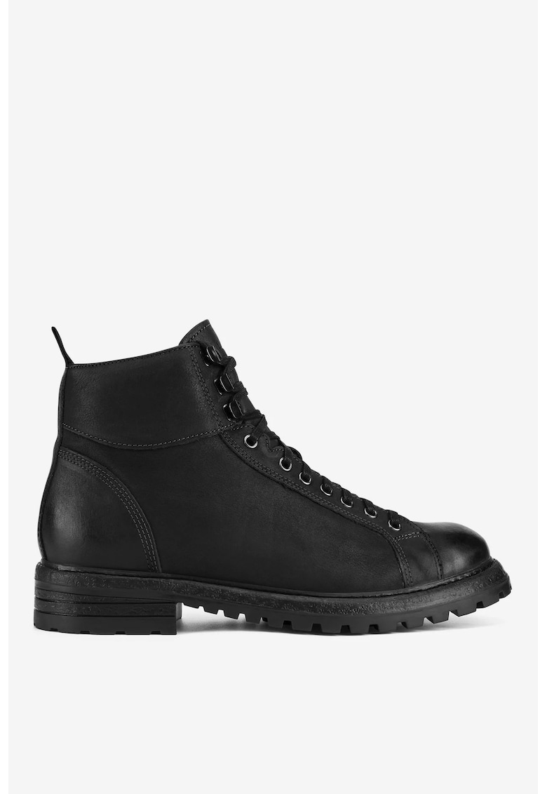 Ghete barbati 5905588878162 - Piele nabuc - Negru - Negru