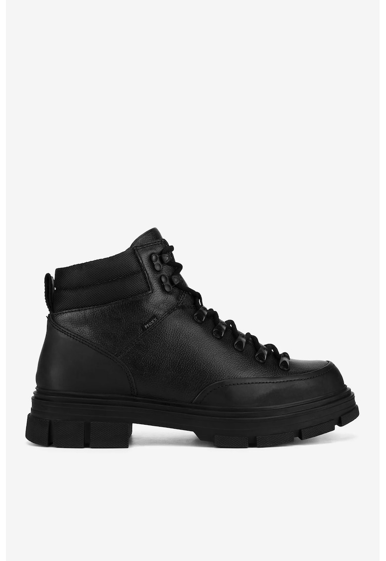 Ghete barbati 5903419561566 - Piele naturala - Negru - Negru