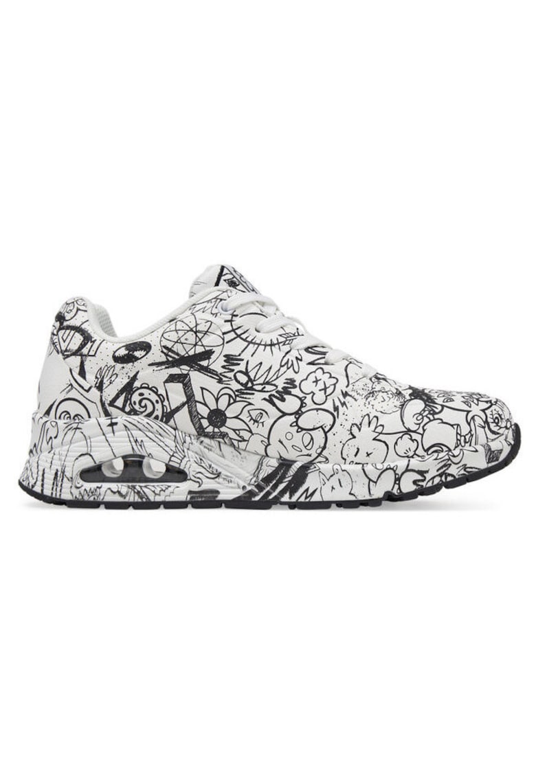Pantofi sport dama Piele ecologica - Alb - Alb