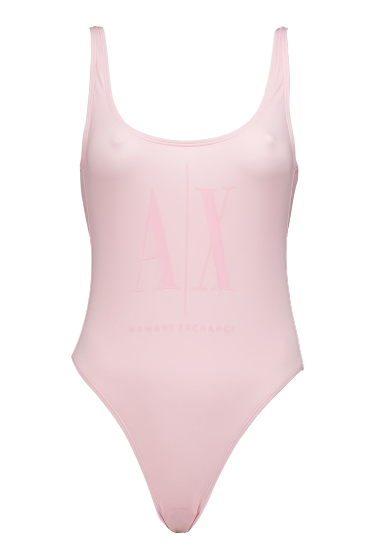 Costum de baie intreg cu imprimeu logo Costum de baie intreg cu imprimeu logo