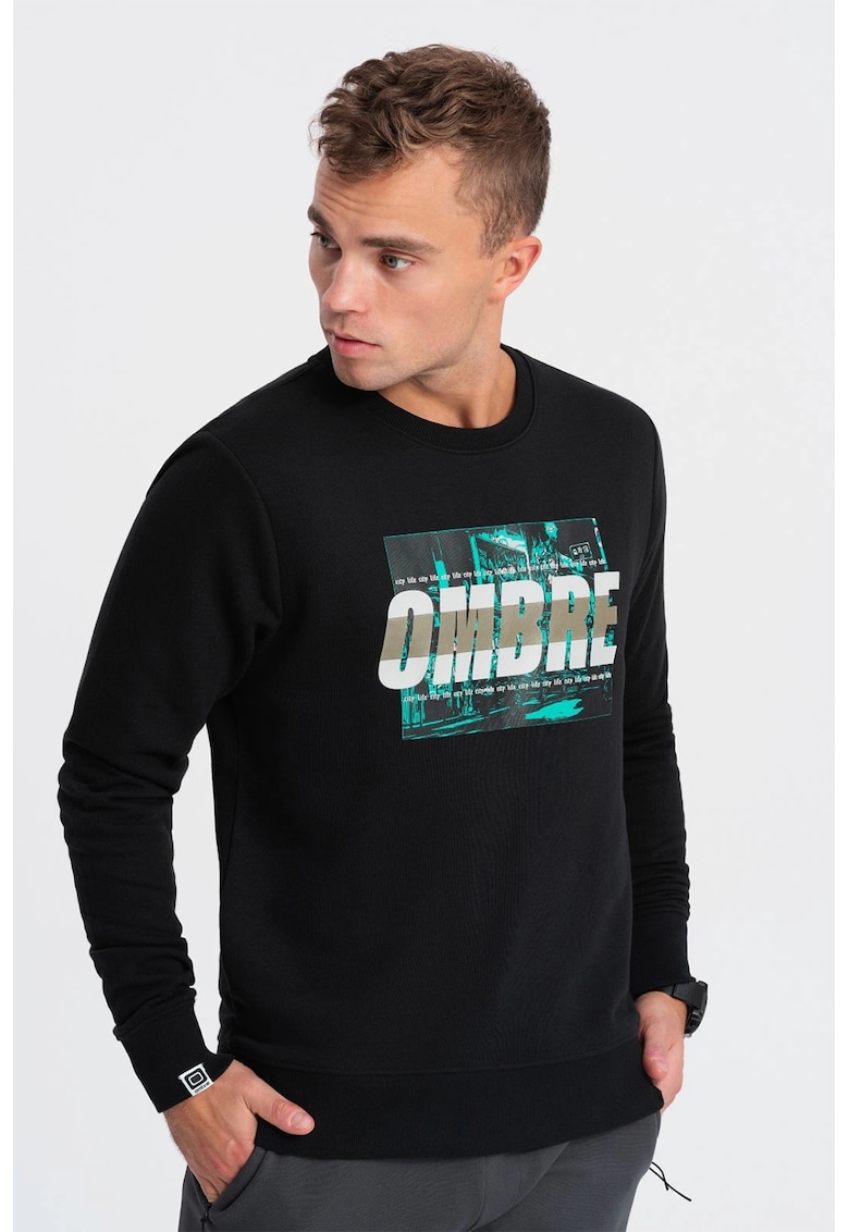 Bluza de trening din amestec de bumbac cu model grafic