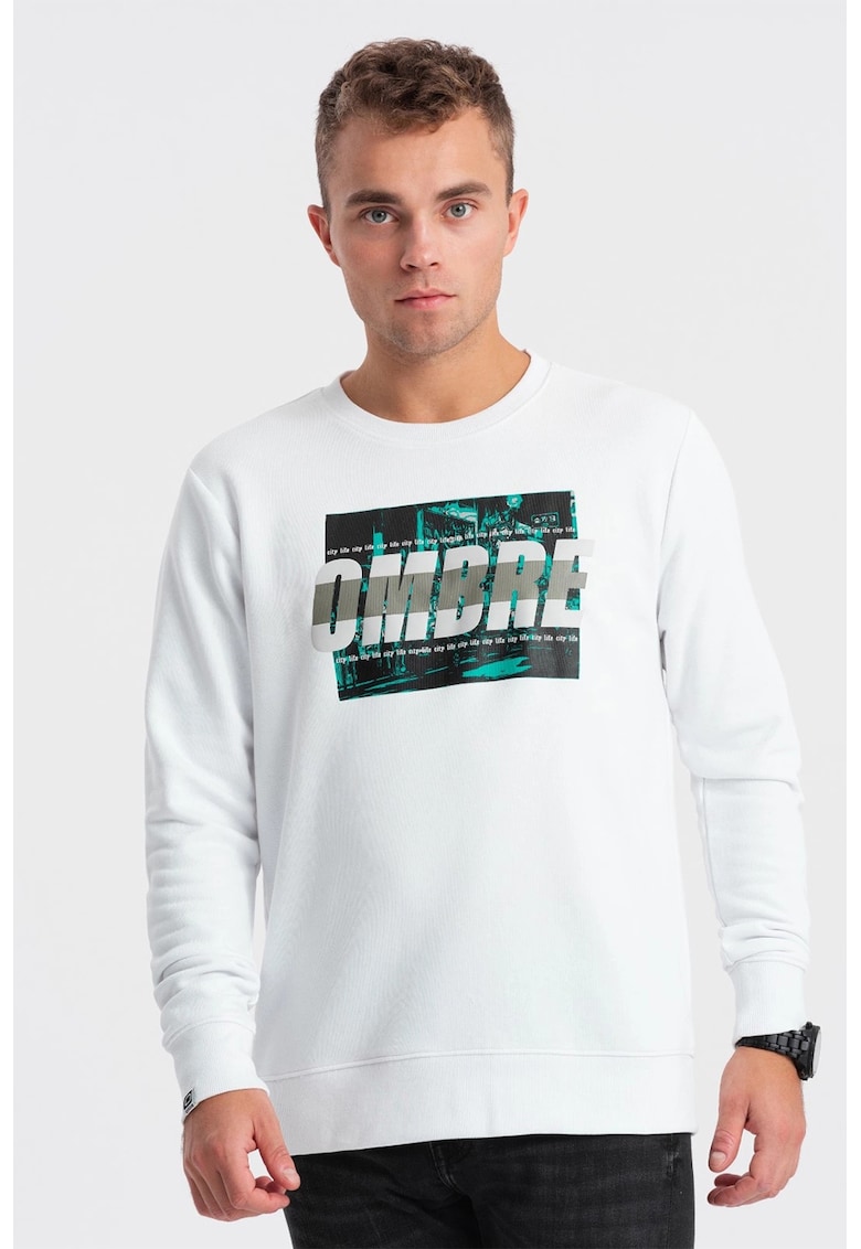 Bluza de trening din amestec de bumbac cu model grafic