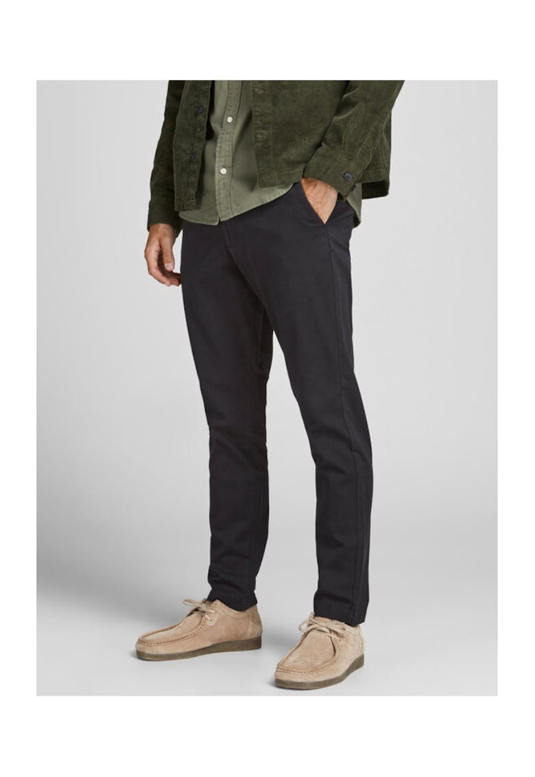 Pantaloni barbati - 300893951 - Bumbac - Negru - Negru