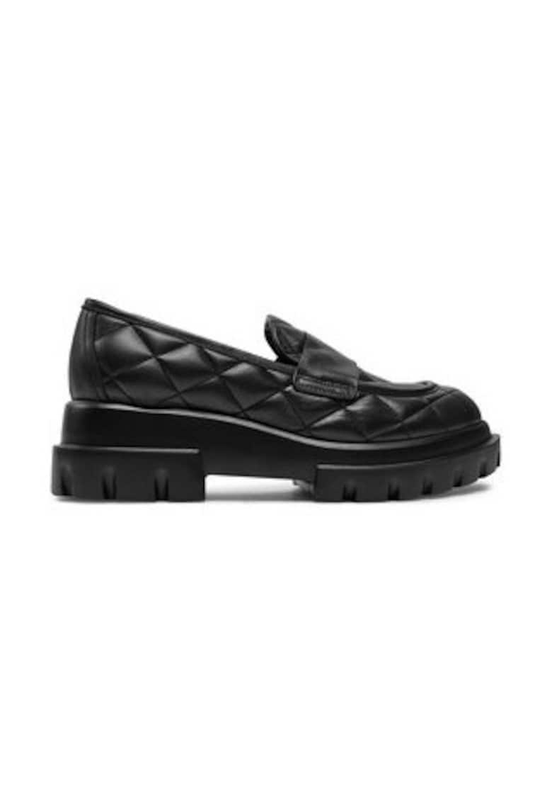 Mocasini dama -  piele naturala - negru -
