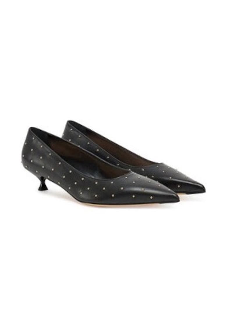 Pantofi dama  Lenor Studs - piele naturala - negru -