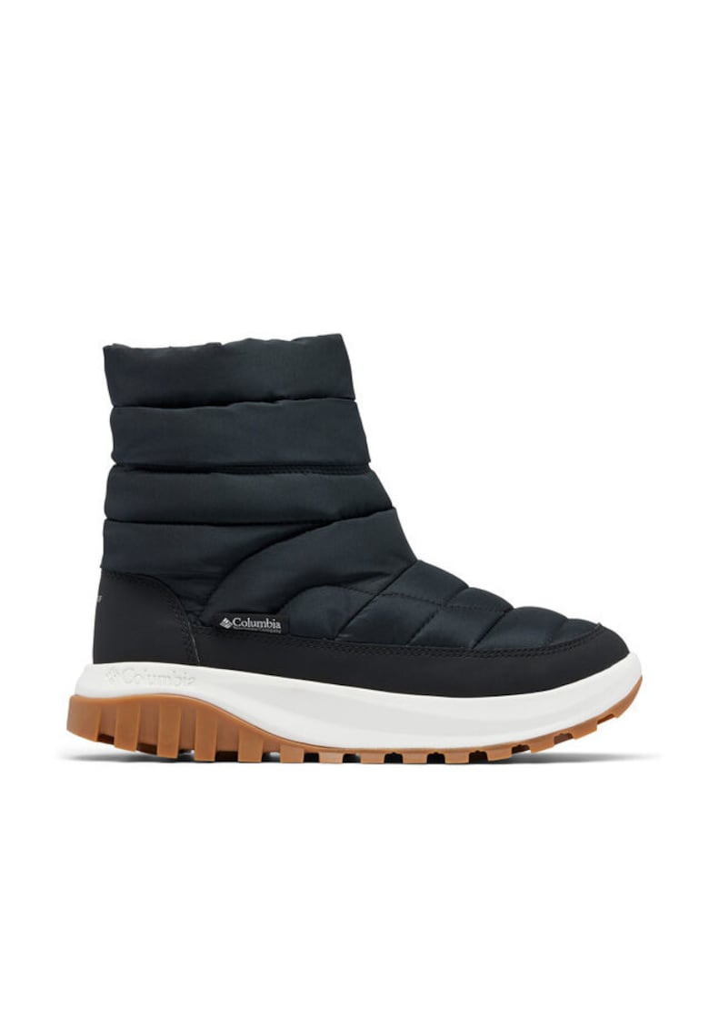 Ghete dama Snowtrot Mid - negru - material textil -