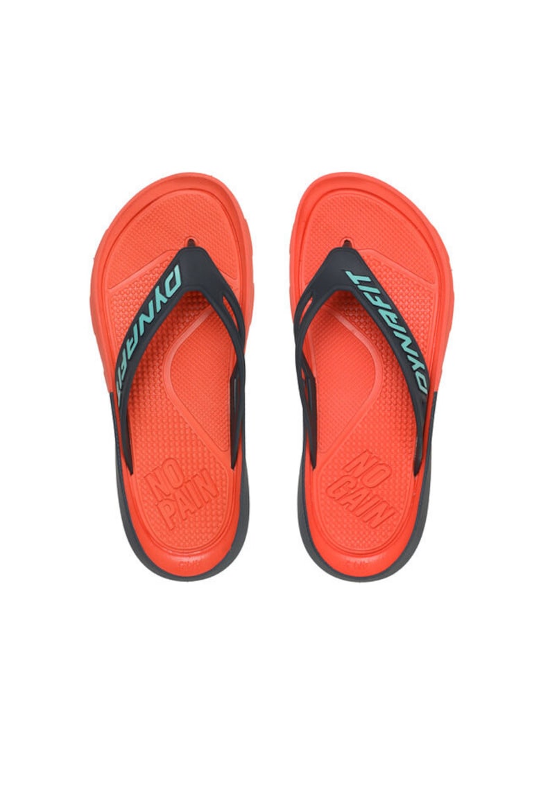 Slapi barbati - negru/corai - 43 EU - material plastic
