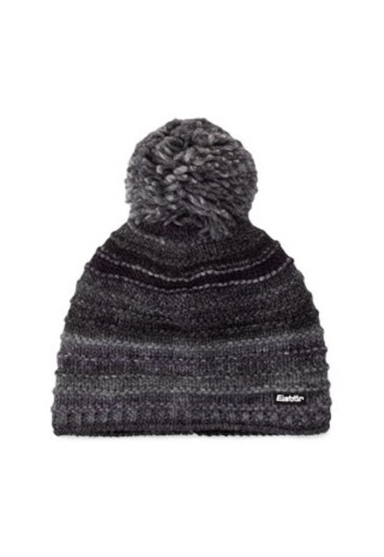 Caciula dama Eisbar Mikata Pompon - gri - material sintetic