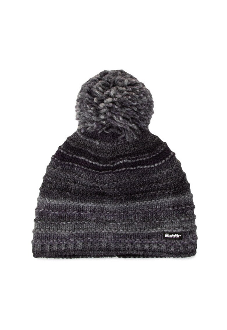 Caciula dama Eisbar Mikata Pompon - gri - material sintetic