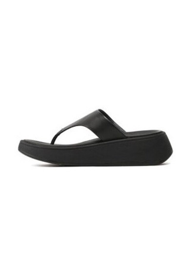 Slapi dama F-MODE - piele naturala - 46745 - Negru
