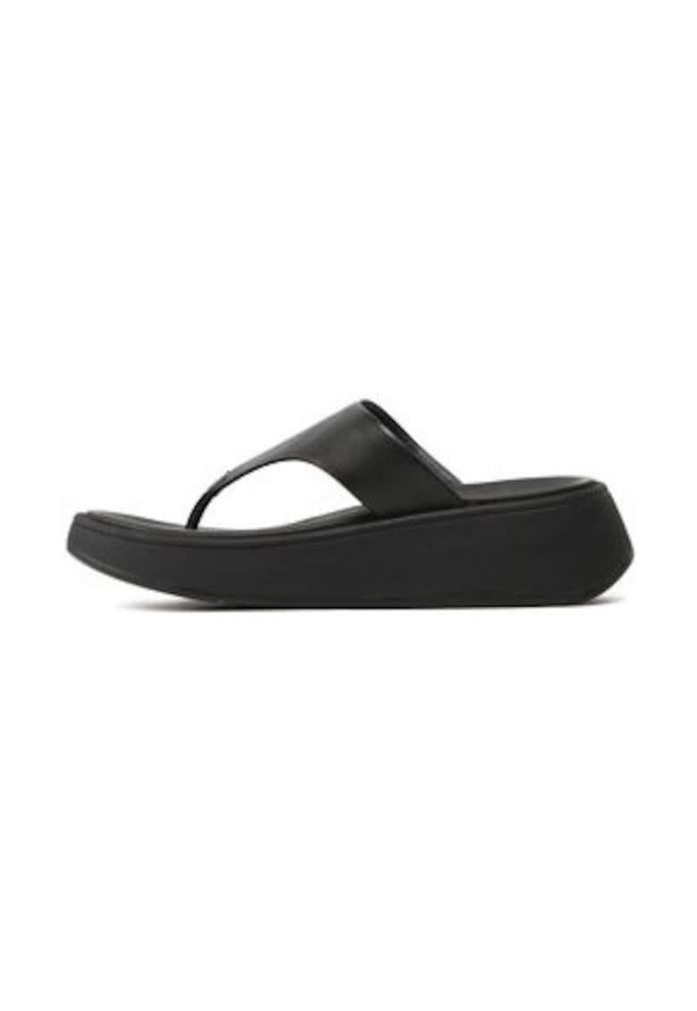 Slapi dama F-MODE - piele naturala - 46745 - Negru