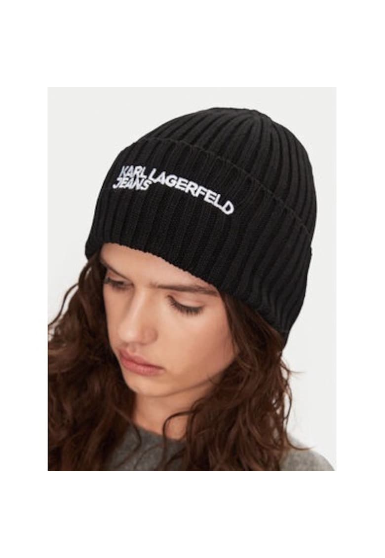 Caciula unisex  neagra - material sintetic