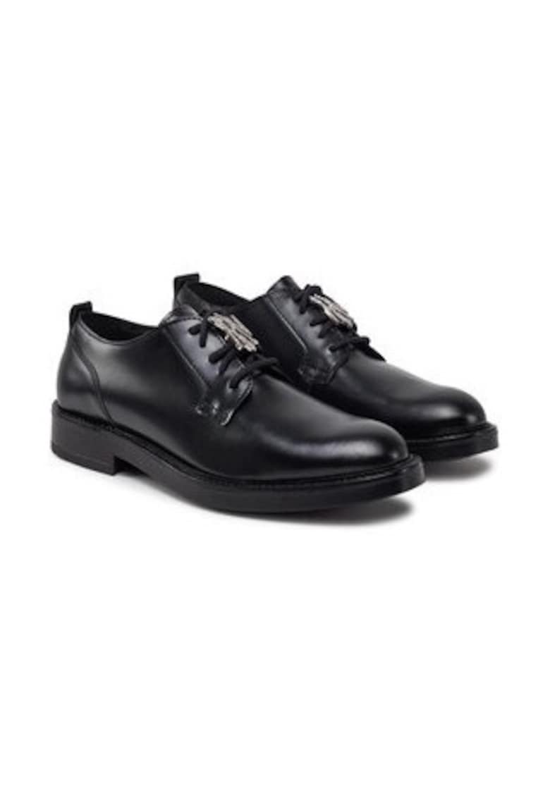 Mocasini dama  KL41425 - piele ecologica - negru