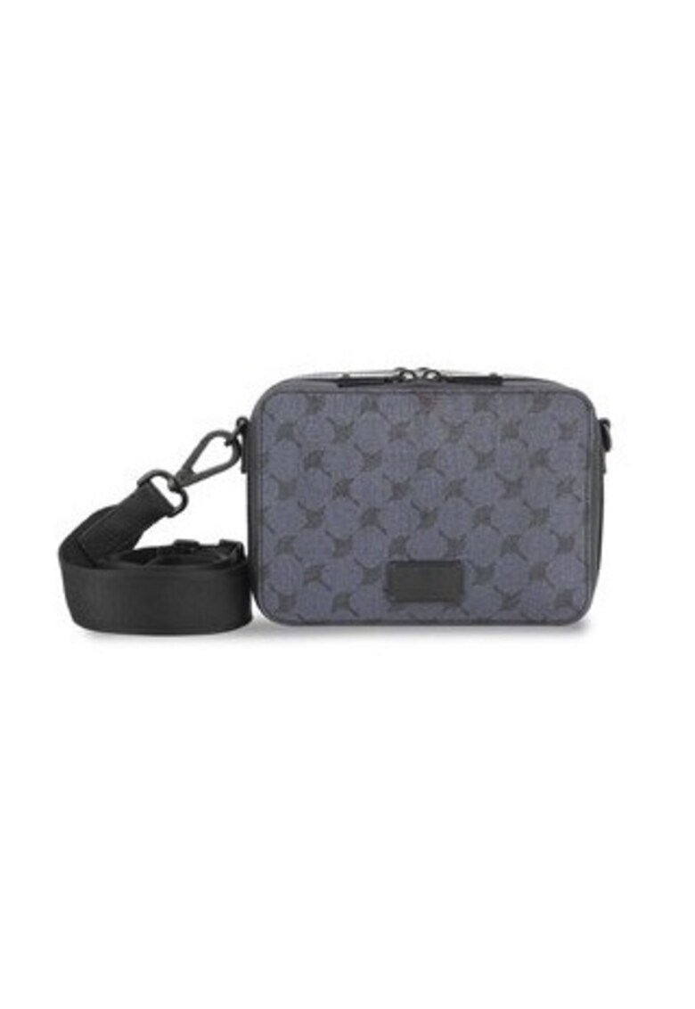 Geanta barbati piele ecologica - 21 x 15 x 6 cm - bleumarin