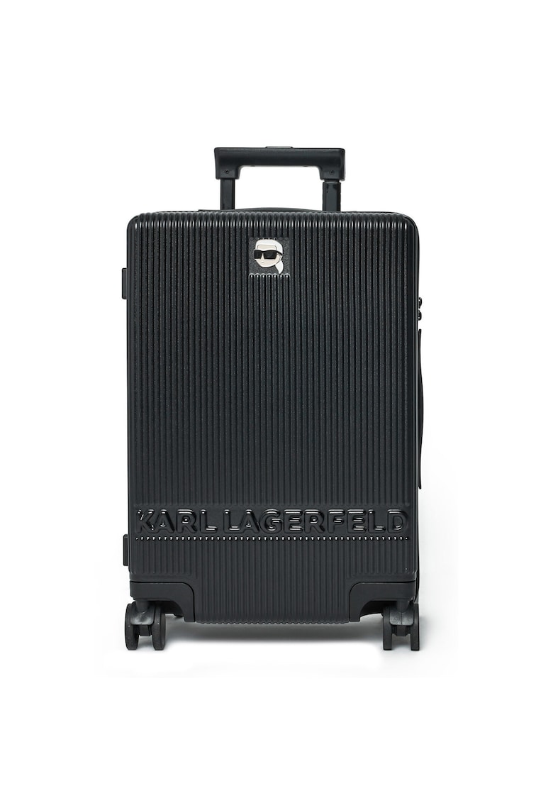 Valiza de cabina pentru femei - Negru - Material - policarbonat - OS