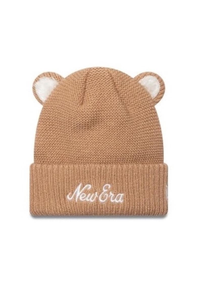 Caciula dama cu urechi de ursulet - acril - maro