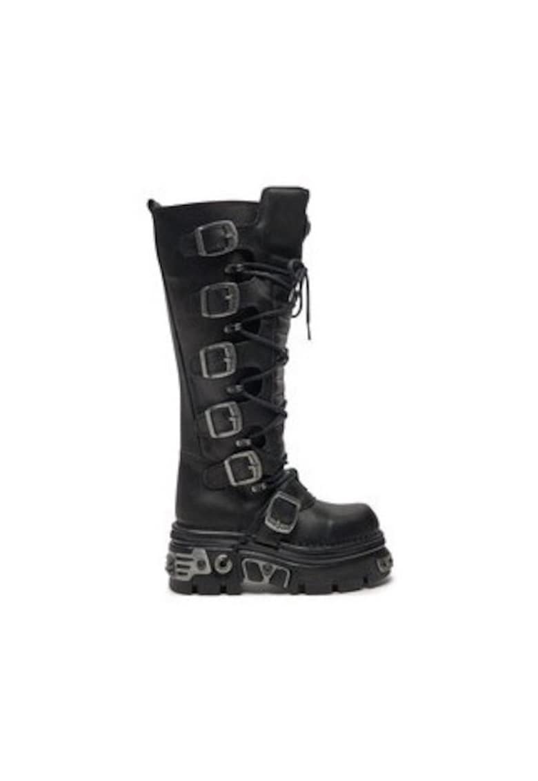 Ghete de lupta  piele ecologica - negru -