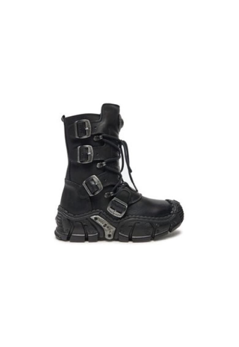 Ghete barbati M-IMPACT013-S1 - piele naturala - negru - 36