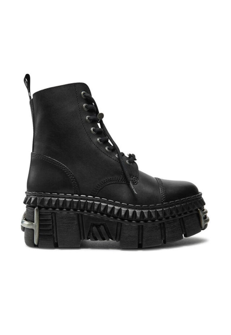 Ghete dama - piele ecologica - negru - Negru