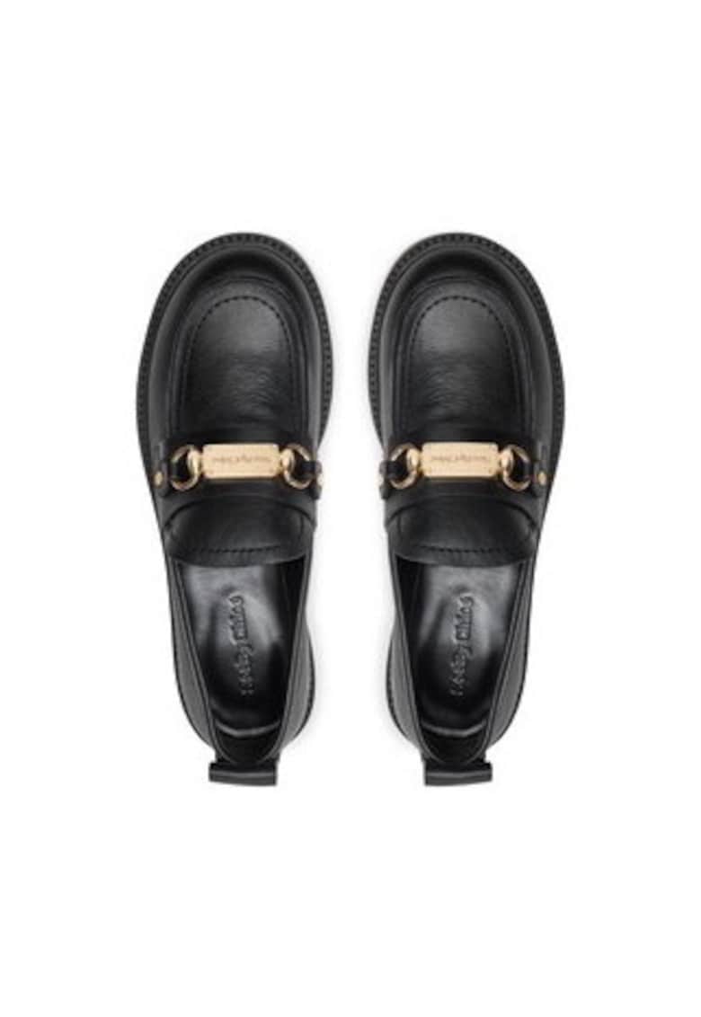 Mocasini dama - model SB43032A - piele naturala - negru -