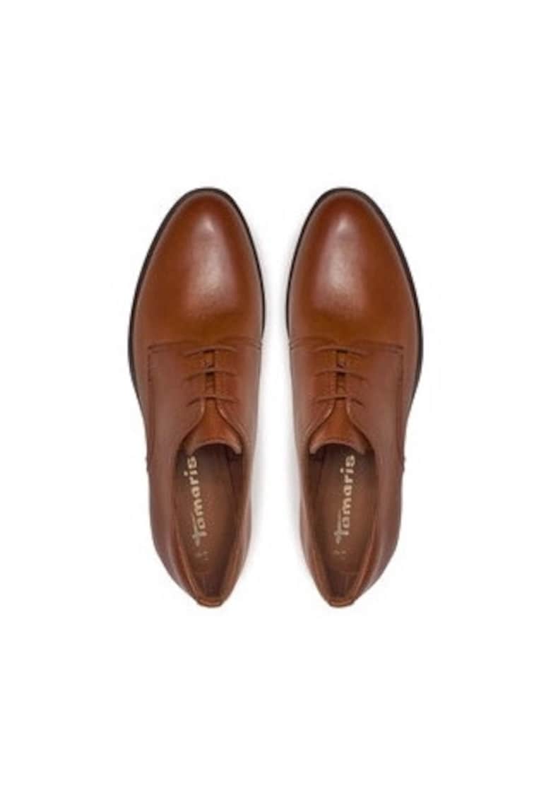 Pantofi barbati piele ecologica - maro - Maro