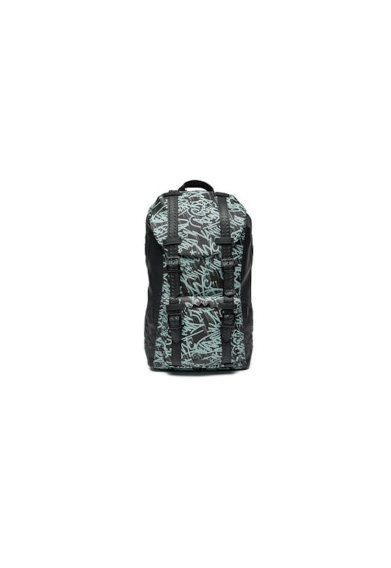 Rucsac 910B6492NSZ - negru - Piele ecologica/plasa -30 x 49 x 9.5 cm