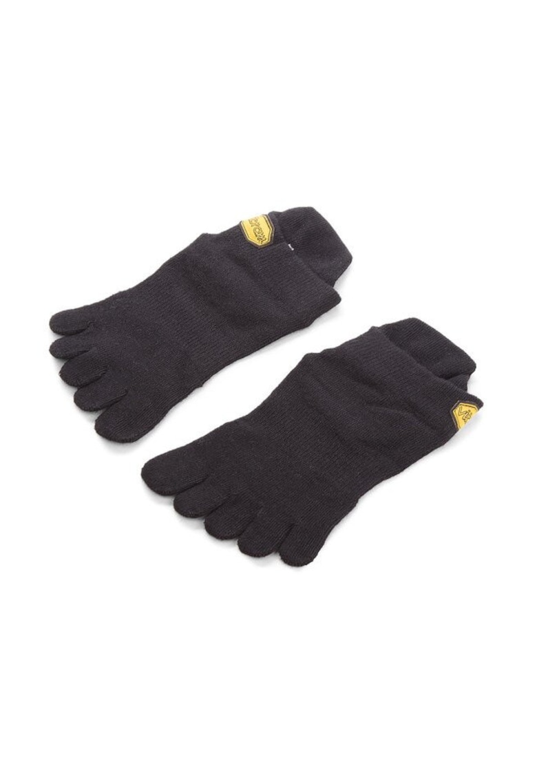 Sosete cu degete unisex - Athletic No Show - material sintetic - negru - Negru