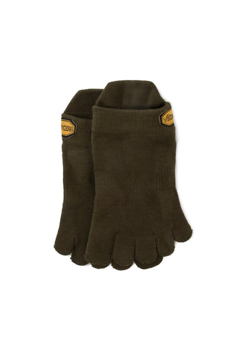 Sosete cu degete unisex Athletic No Show - material sintetic - verde -
