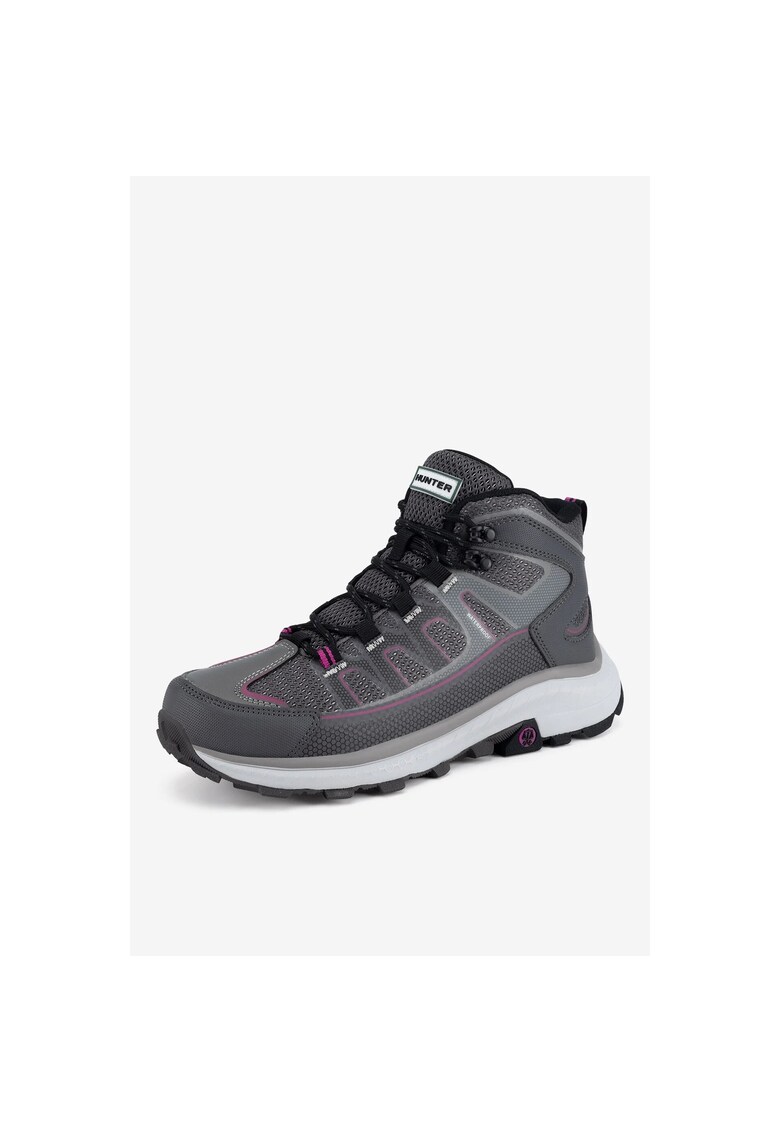 Pantofi sport pentru dama - textil - gri -