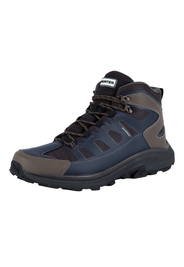 Pantofi trekking  PEAK RT MID WP - albastru/maro - material textil -