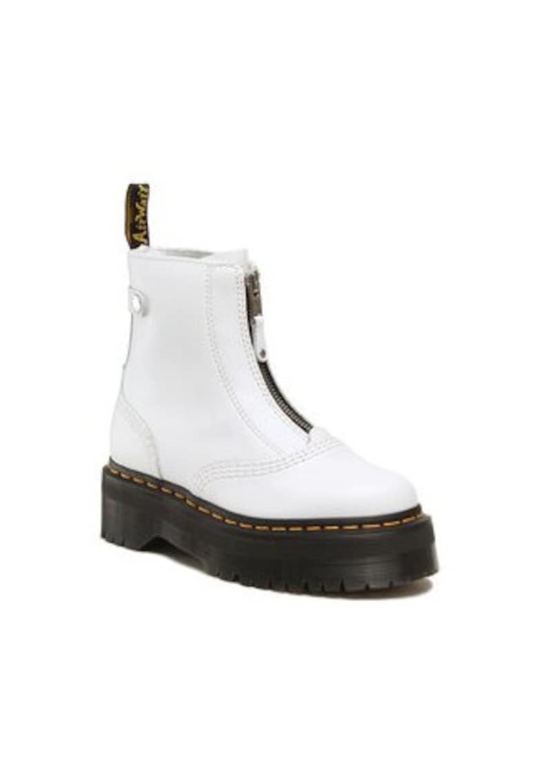 Ghete dama Dr.Martens Glany Jetta - piele naturala - alb -