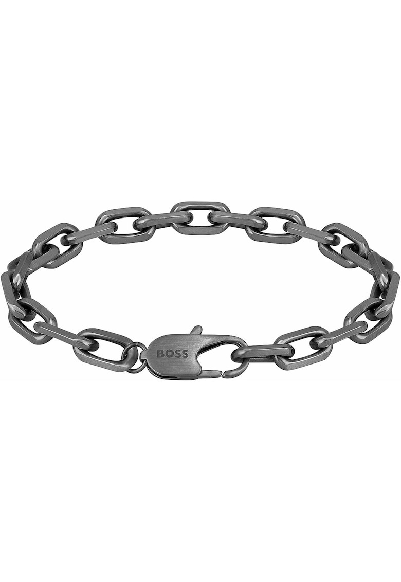 Bratara barbati  inox - 19 -5 cm - argintie Bratara barbati  inox - 19 -5 cm - argintie