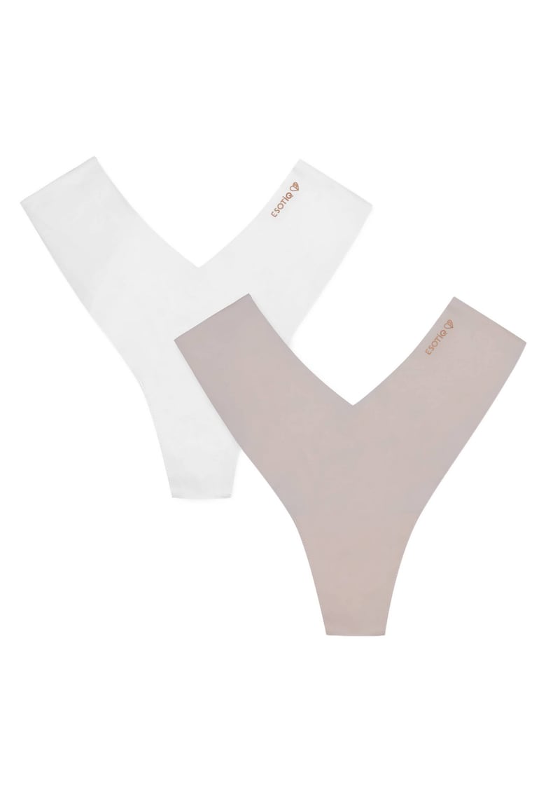 Chiloti brazilieni Pacaya set de 2 perechi alb - bej