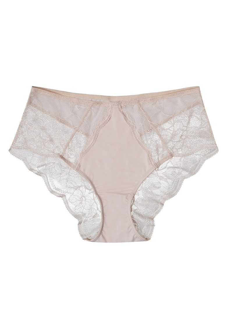 Chiloti cu talie inalta Talisman Bej de nisip