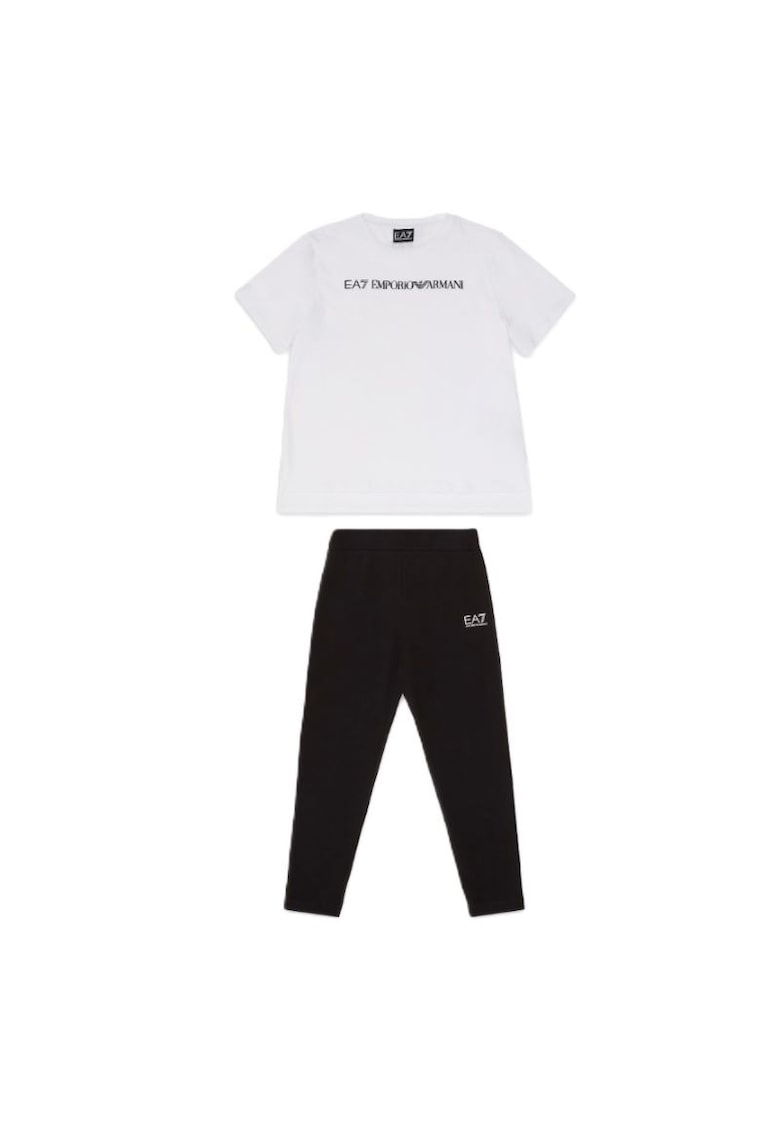 Compleu  pentru Fete - girl crossover tee leggings kit - 7G000071-AF12503-M0003 - Alb