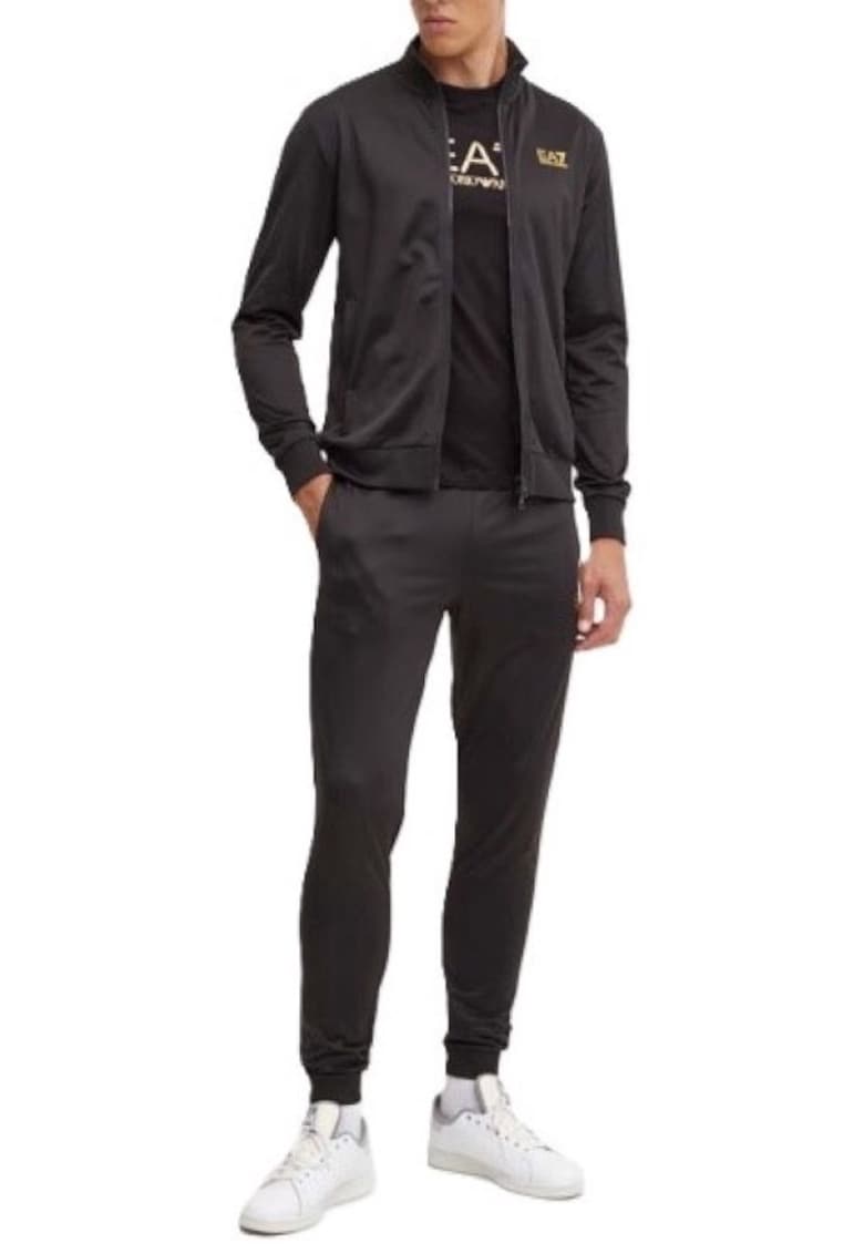 Trening  pentru Barbati - m t-suit t-top fz ch pl cc - 8NPV65-PJHCZ-0208 - Negru