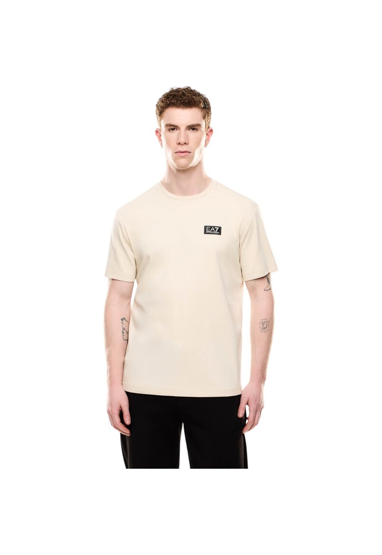 Tricou EA7 Train Logo Premium 42621 - Bej