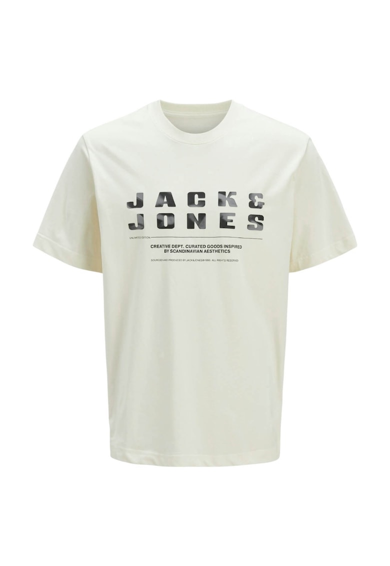 Tricou JACK &JONES Recharge Front 42688 - Bej