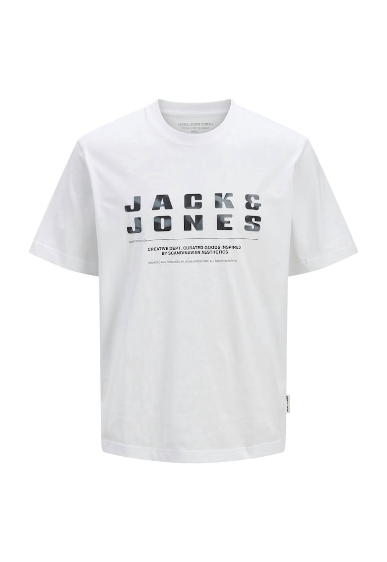 Tricou JACK &JONES Recharge Front 42683 - Alb