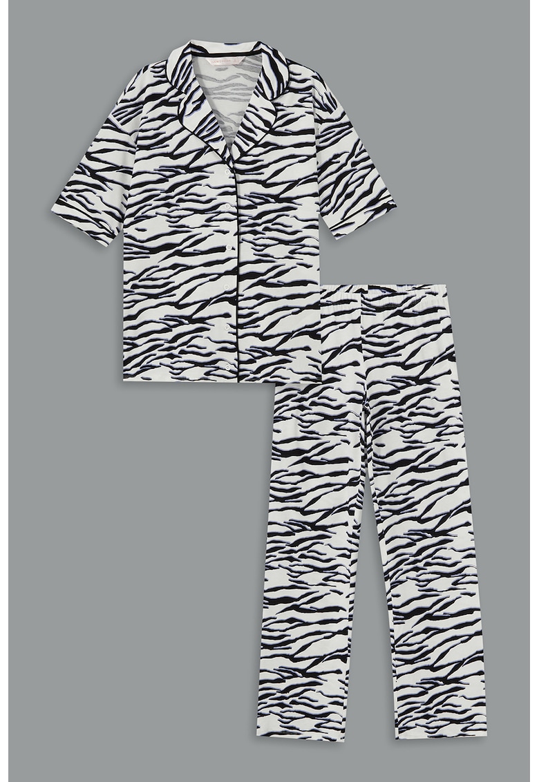 Pijama cu imprimeu zebra