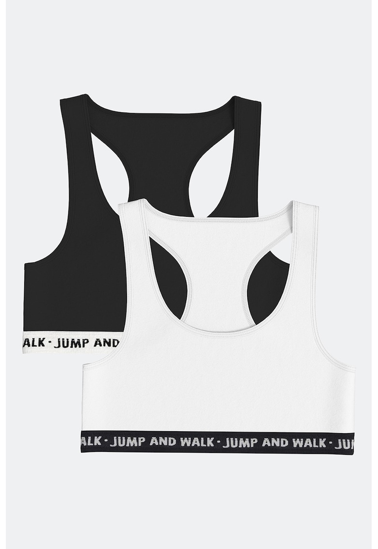 Set de bustiere cu banda text - 2 piese