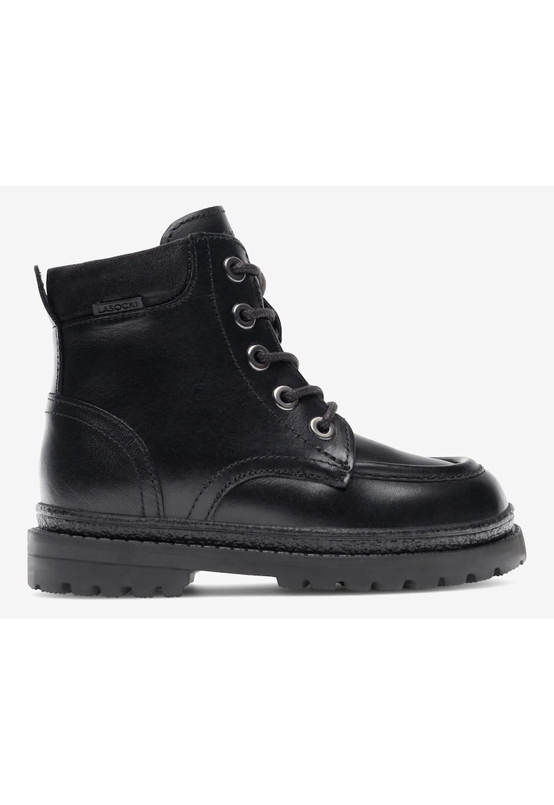 Ghete baieti 5905588113843 - Piele naturala - Negru - Negru