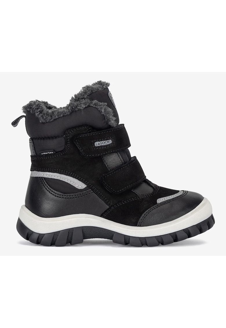 Ghete baieti 5905588872665 - Piele naturala - Negru - Negru