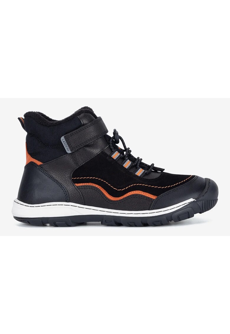 Ghete baieti 5905588907015 - Piele naturala - Negru - Negru
